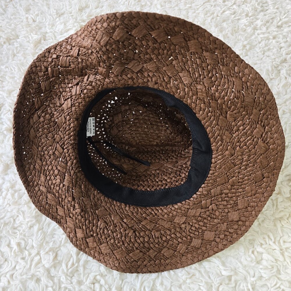 Princess Polly All Natural Woven Shapeable Hat with Wire Brim, Size M/L - Picture 4 of 8